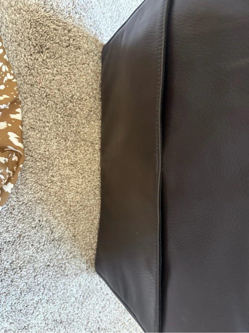 Black pebbled Leather Zip laptop sleeve Portfolio Briefcase